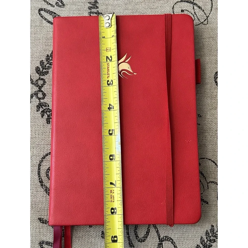 Has Stickers In Book/No Writing - Clever Fox Non-Dated Weekly Planner (RED)